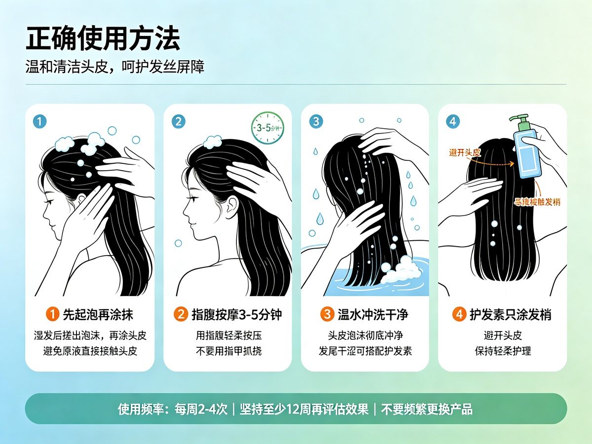 防脱洗发水正确使用方法